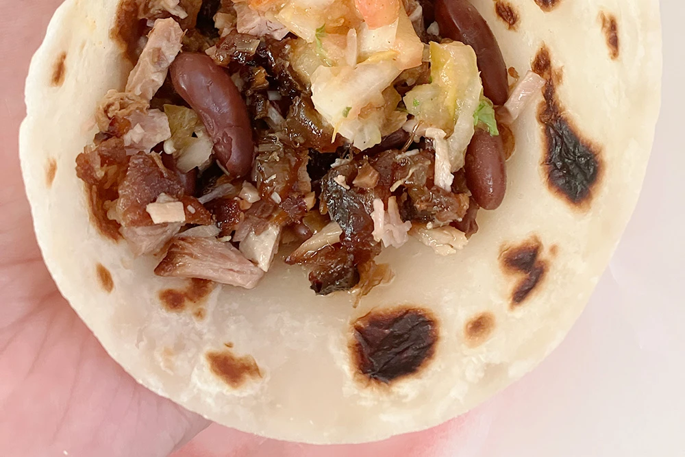 La Lucha Taqueriaのタコス